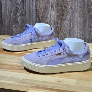 Puma Suede Platform Trace Lavender Purple Sneakers Womens‎ 8.5 Lavender